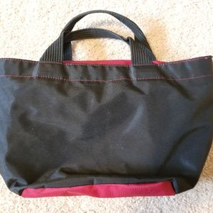Black with red Herve Chapelier Paris handbag